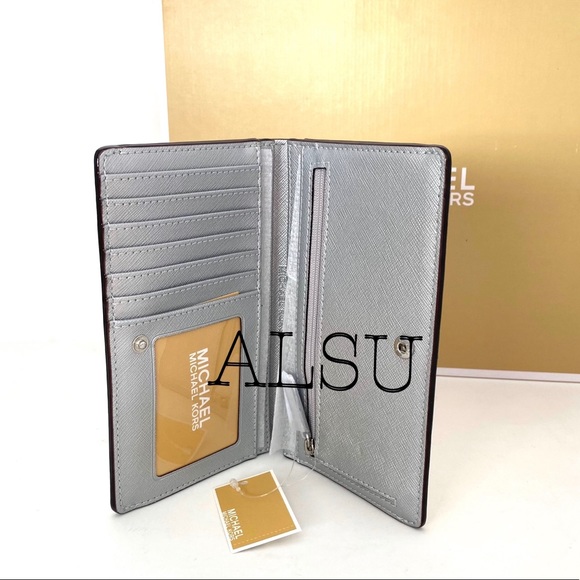 Michael Kors Medium Flat Slim Bifolder Metallic - Picture 2 of 5